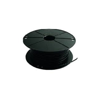 Net-Ledning sort flad  <br> 2x1 mm 100 m/spol