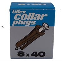 Tillex plugs 8x40 KP <br> Brun 100 stk.