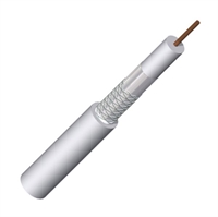 Coaxkabel KOKA50 PVC hvid 100m. TRIAX