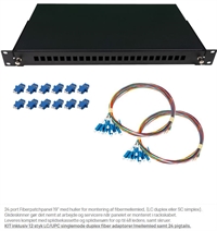 FIBER PATCHPANEL 24 PORT KIT (12X LC ADAPTOR, 24 PIGTAILS)