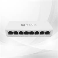 TNS008, 8‑Port Gigabit Ethernet Switch Triax