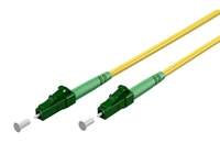 9/125 LC/APC-LC/APC Simplex, 1 m Gul, LSZH, Ø2 mm