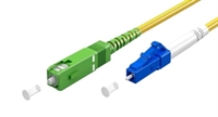 9/125 SC/APC-LC/UPC Simplex, 1 m Gul, LSZH, Ø2 mm