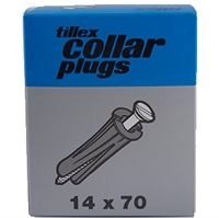 Tillex plugs 12x70  KP <br> Grå 50 stk.