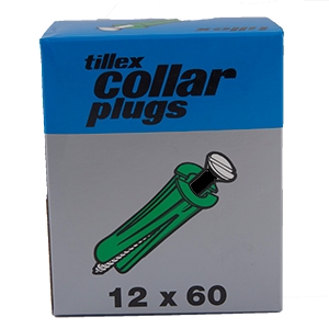 Tillex plugs 12x60  KP <br> Grøn 50 stk.